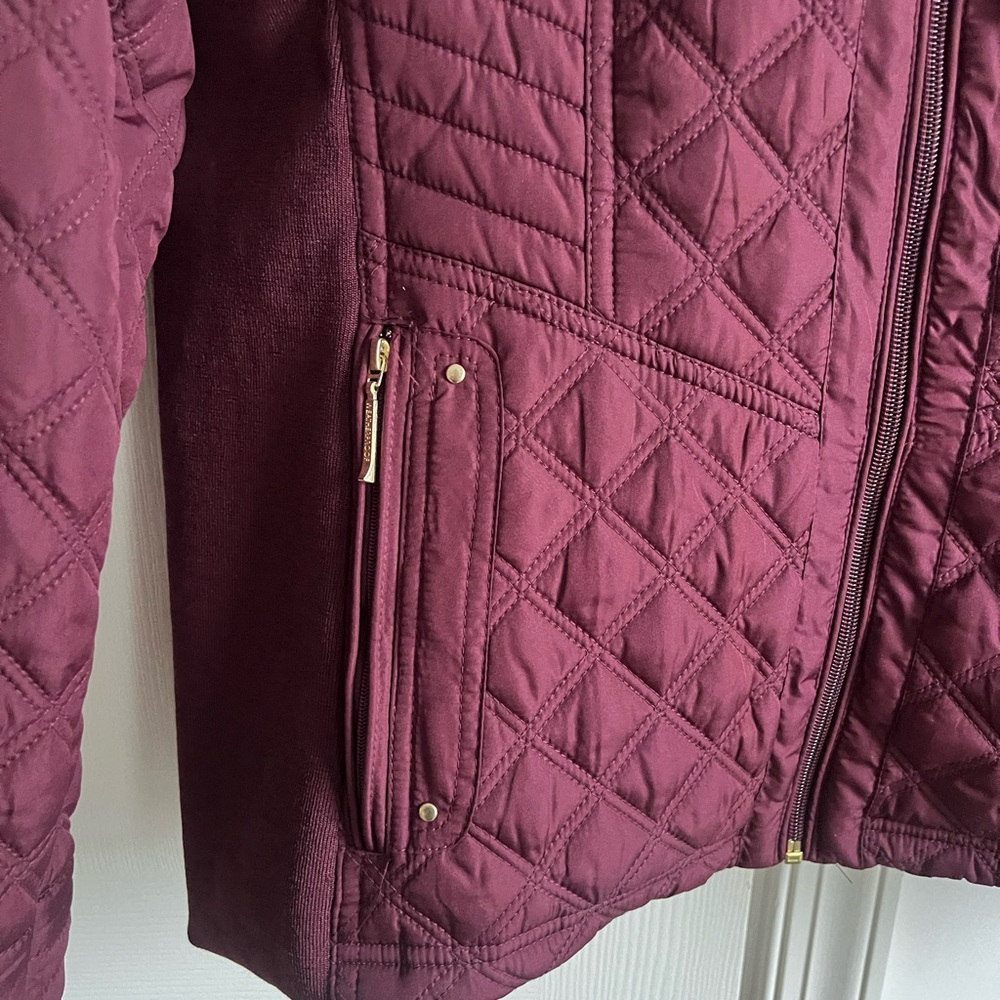Weatherproof Quilted Burgundy barn Jacket L - Picture 4 of 15